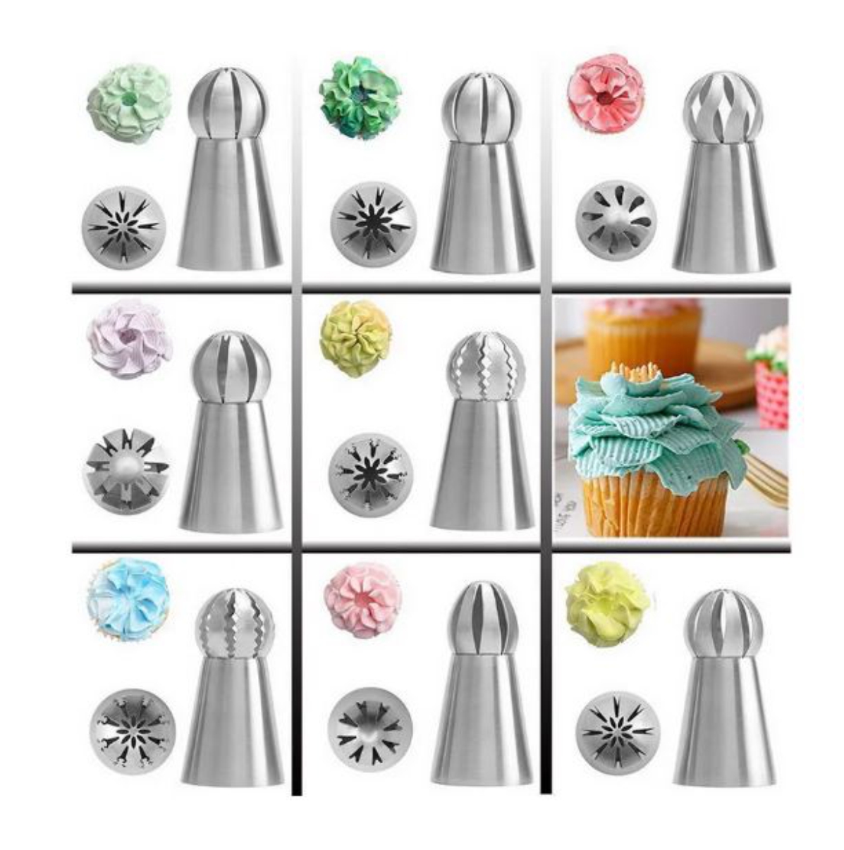 Miniatura 3 de Boquillas para Pastelería Set x7